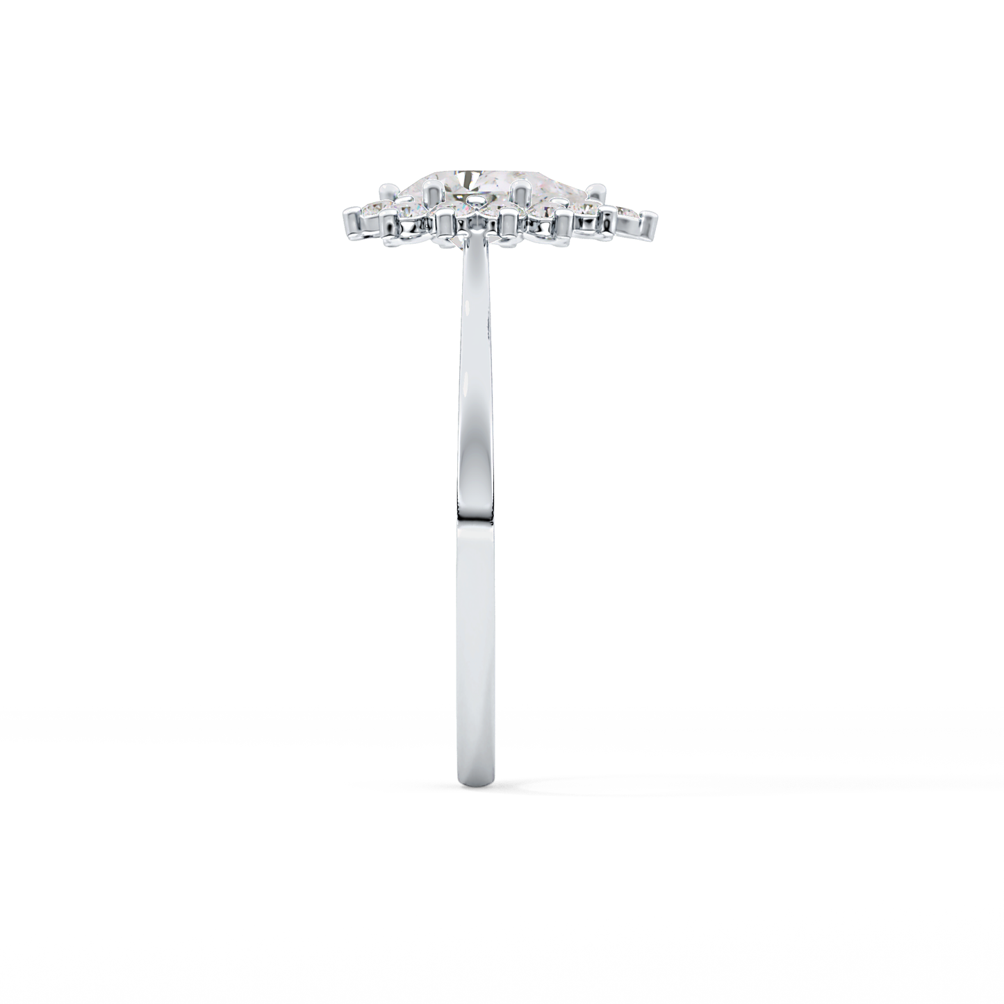 Pear Halo Lab Grown Diamond Engagement Ring