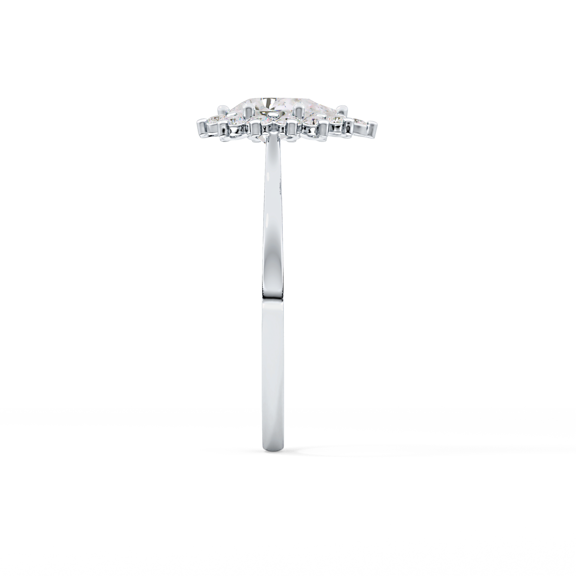 Pear Halo Lab Grown Diamond Engagement Ring