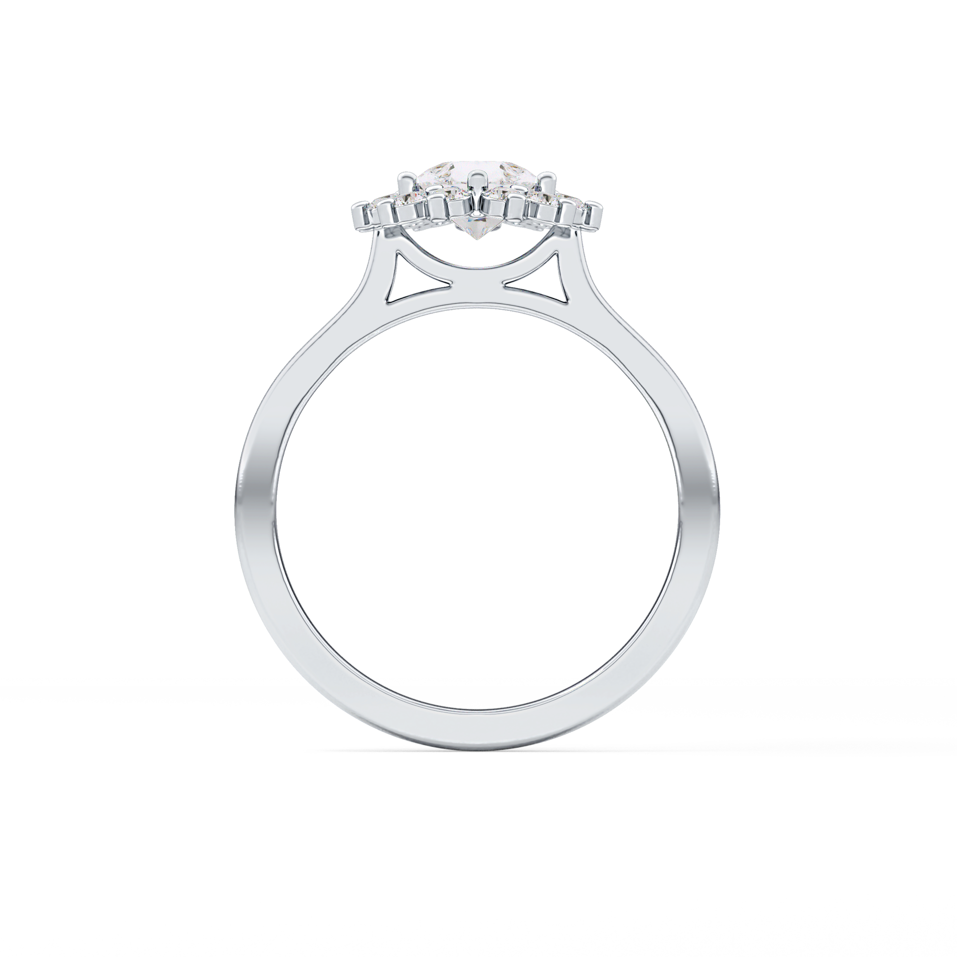 Pear Halo Lab Grown Diamond Engagement Ring
