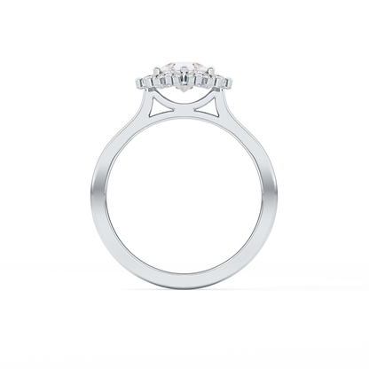 Pear Halo Lab Grown Diamond Engagement Ring
