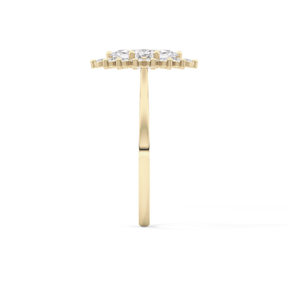 Marquise Halo Lab Grown Diamond Engagement Ring