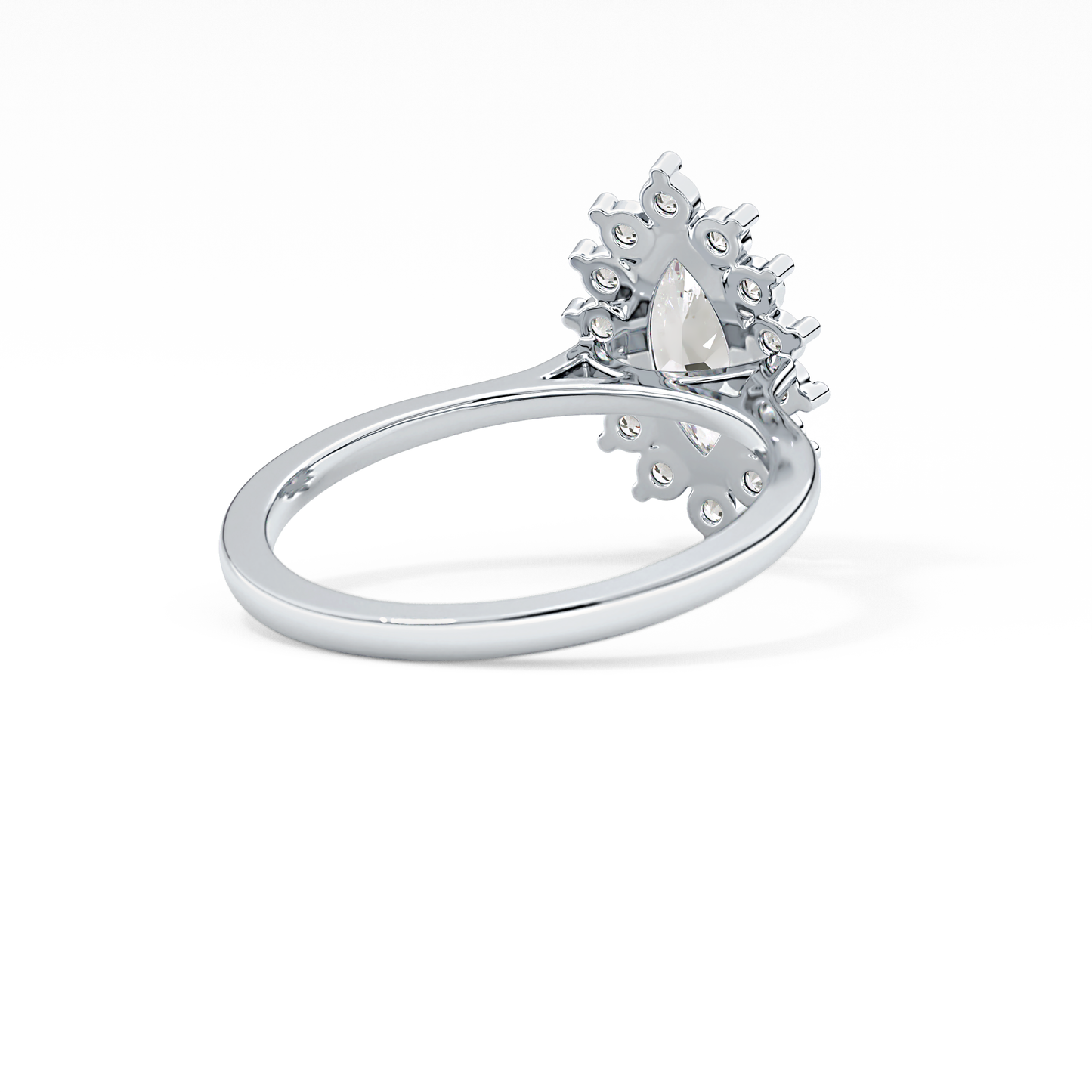 Marquise Halo Lab Grown Diamond Engagement Ring