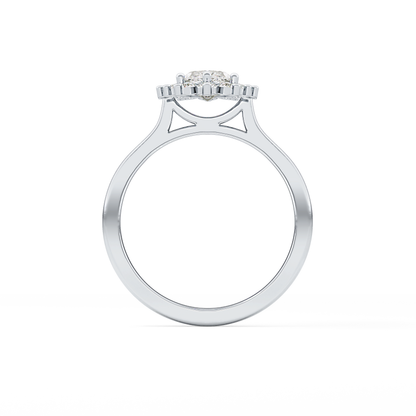 Marquise Halo Lab Grown Diamond Engagement Ring