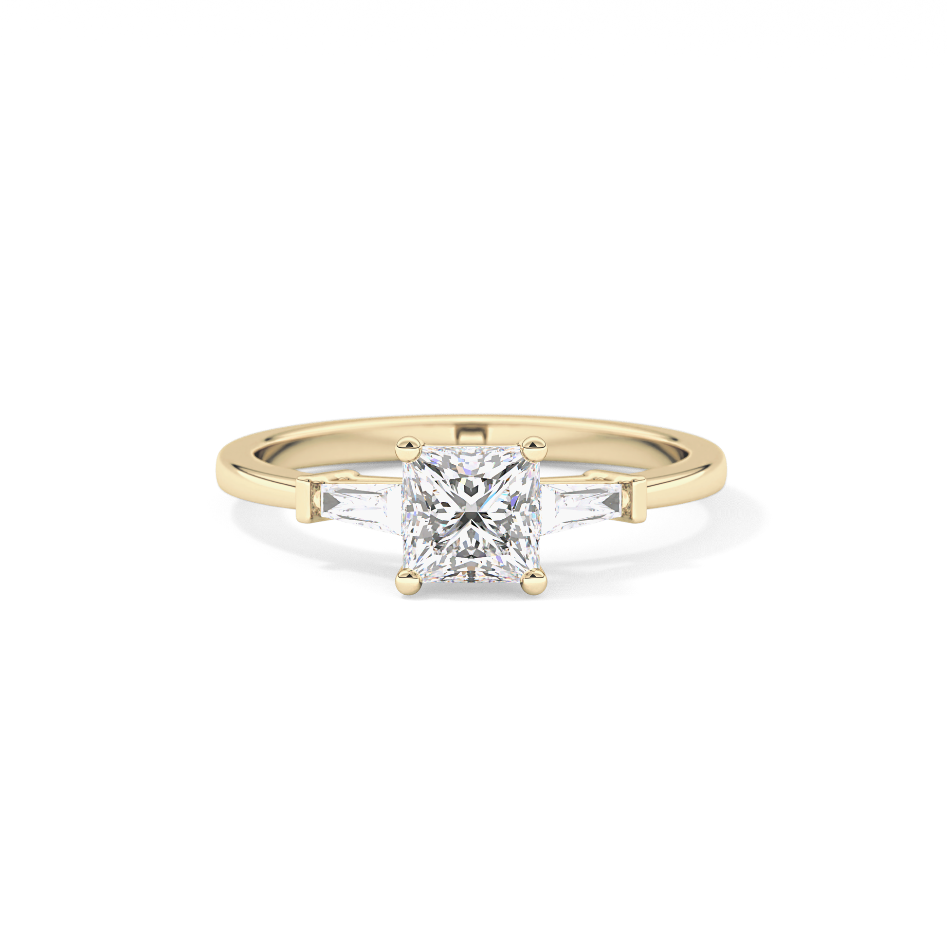 Princess Three Stone Lab Grown Diamond Engagement Ring