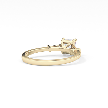 Princess Three Stone Lab Grown Diamond Engagement Ring