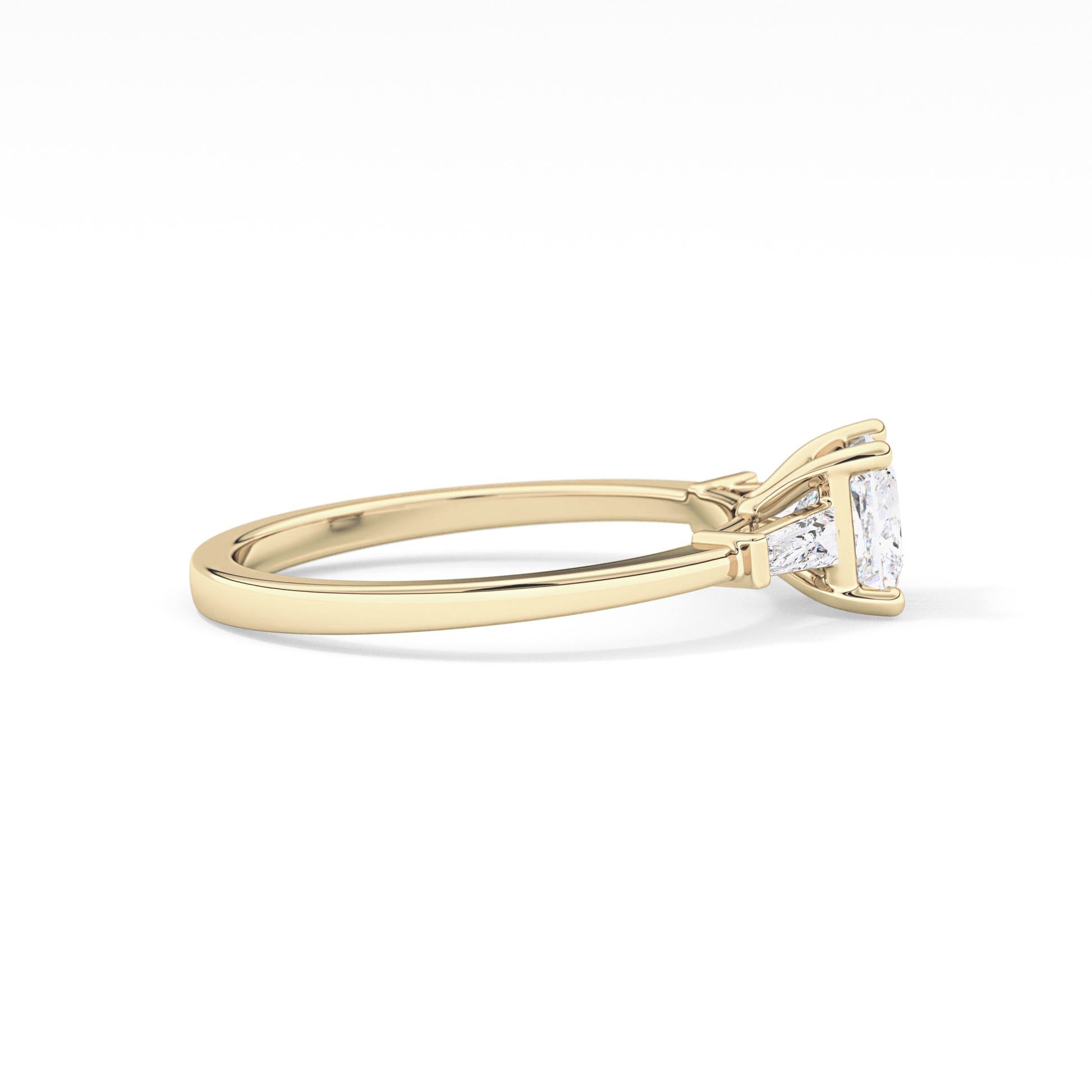 Princess Three Stone Lab Grown Diamond Engagement Ring