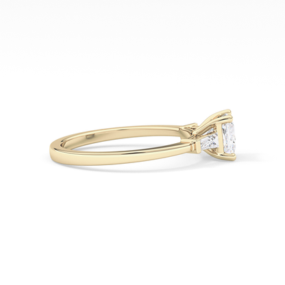 Princess Three Stone Lab Grown Diamond Engagement Ring