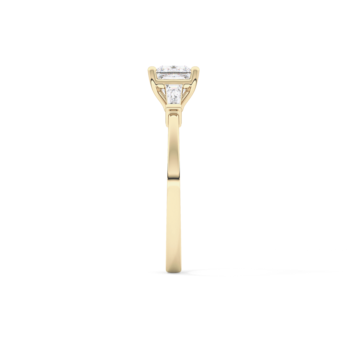 Princess Three Stone Lab Grown Diamond Engagement Ring