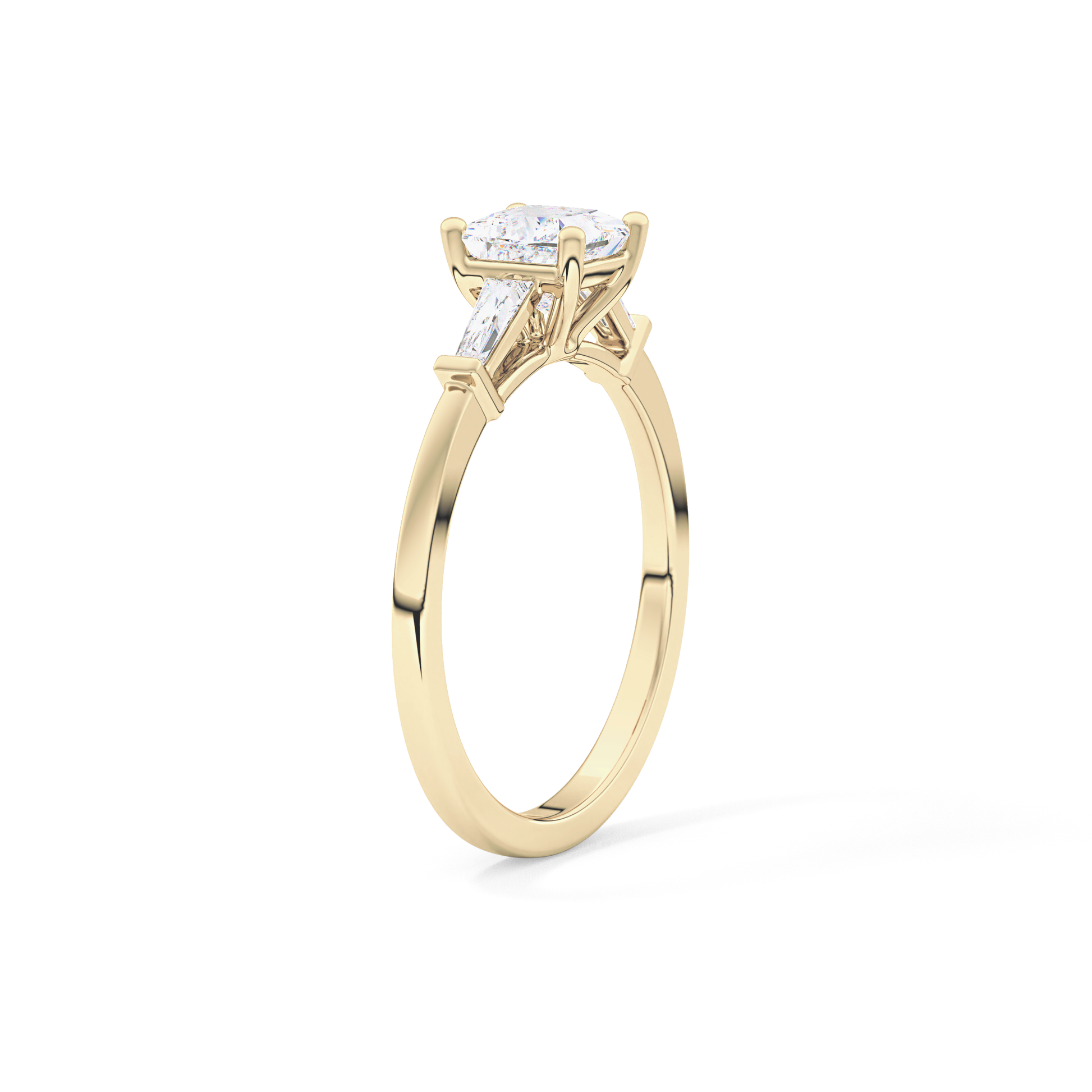 Princess Three Stone Lab Grown Diamond Engagement Ring