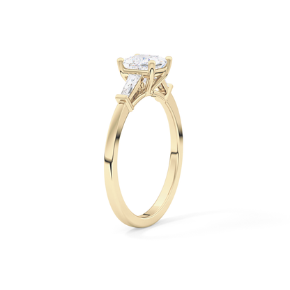 Princess Three Stone Lab Grown Diamond Engagement Ring