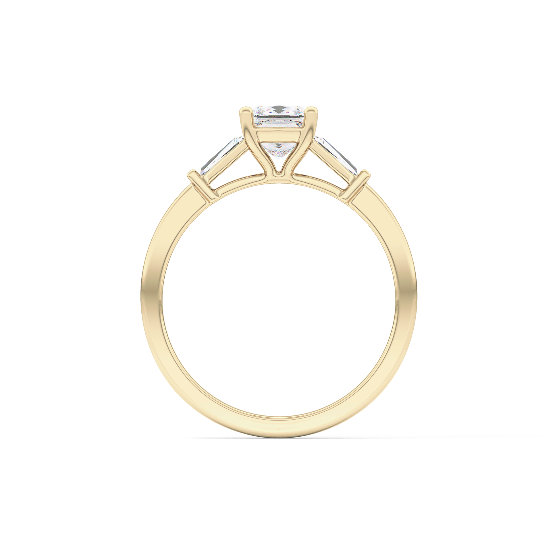 Princess Three Stone Lab Grown Diamond Engagement Ring
