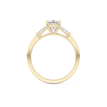 Princess Three Stone Lab Grown Diamond Engagement Ring