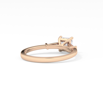 Princess Three Stone Lab Grown Diamond Engagement Ring