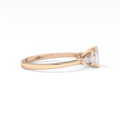 Princess Three Stone Lab Grown Diamond Engagement Ring
