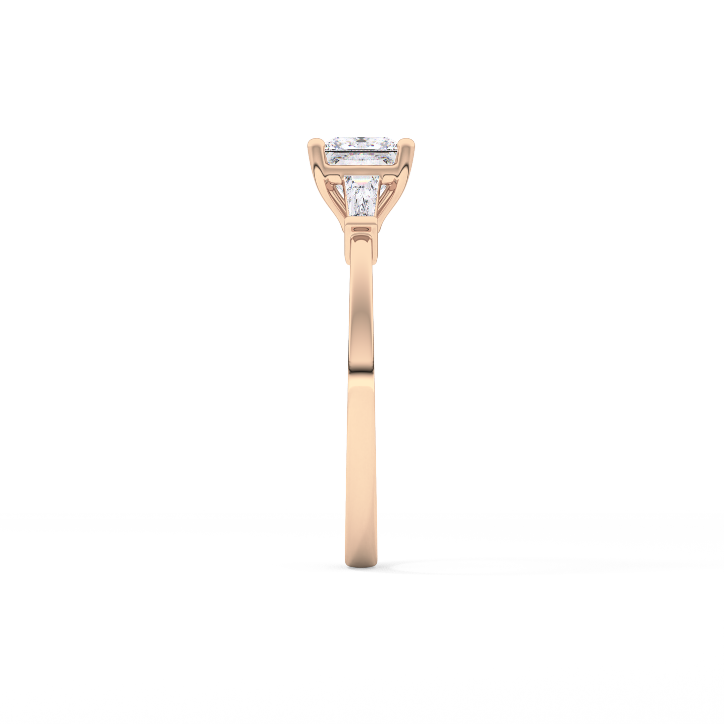 Princess Three Stone Lab Grown Diamond Engagement Ring