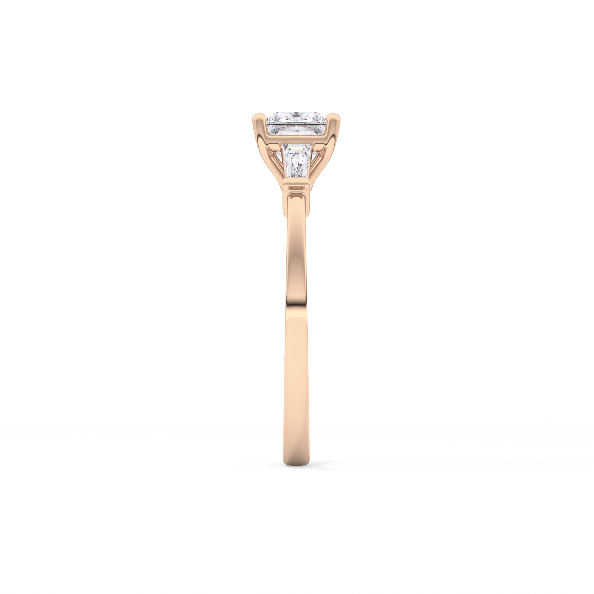 Princess Three Stone Lab Grown Diamond Engagement Ring