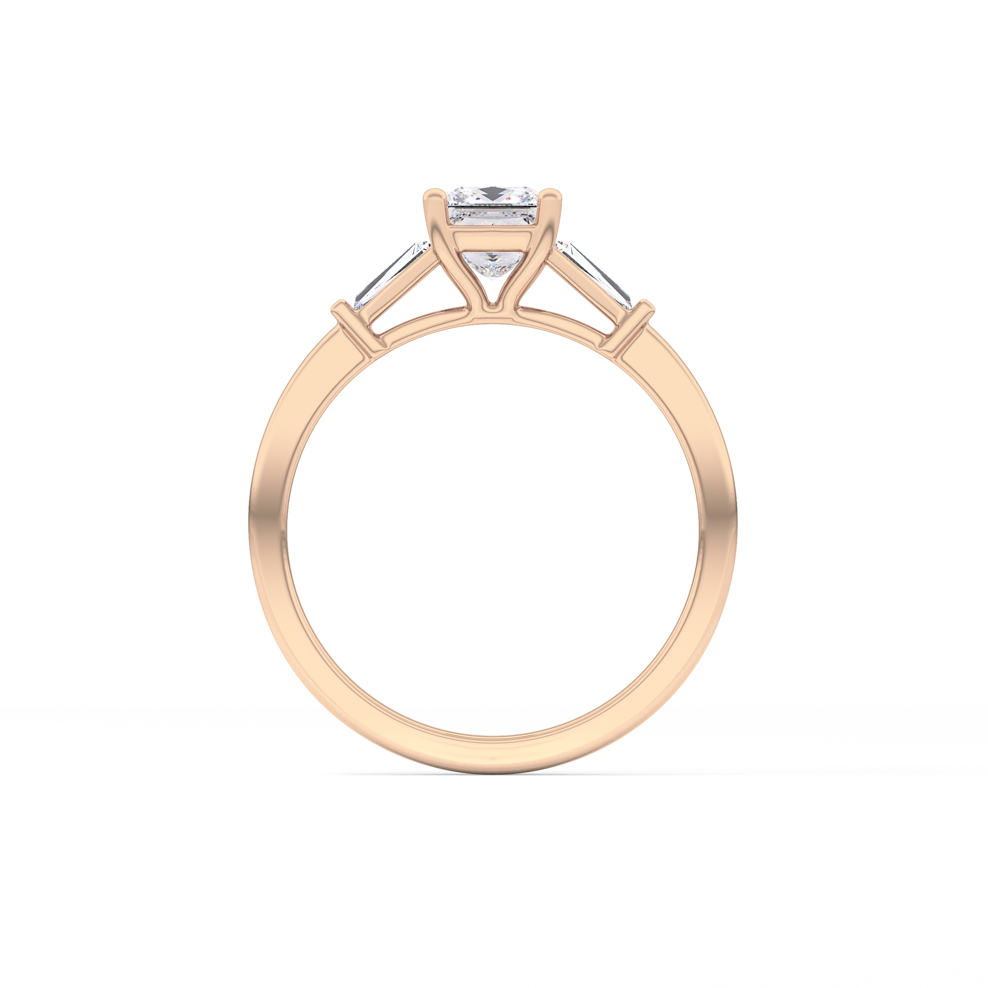 Princess Three Stone Lab Grown Diamond Engagement Ring