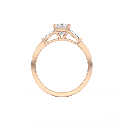 Princess Three Stone Lab Grown Diamond Engagement Ring