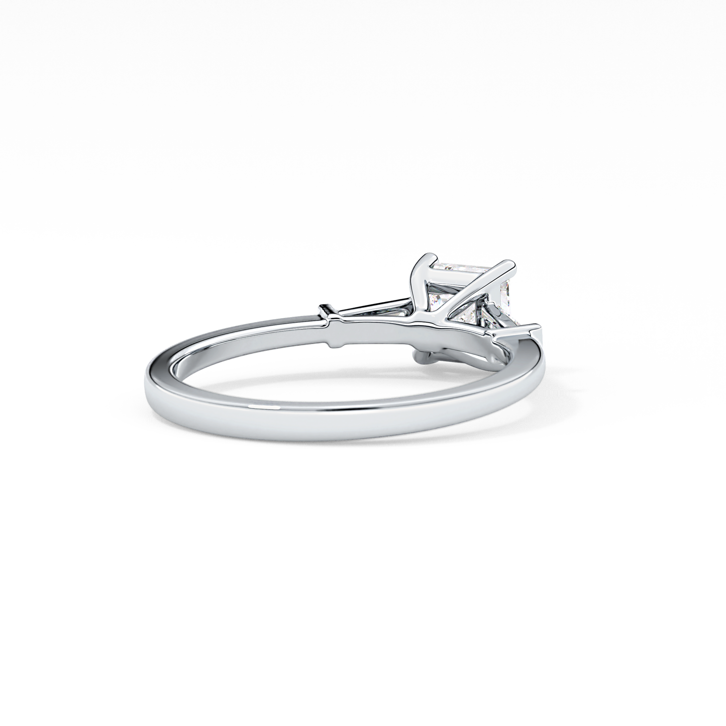 Princess Three Stone Lab Grown Diamond Engagement Ring