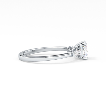 Princess Three Stone Lab Grown Diamond Engagement Ring