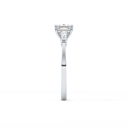 Princess Three Stone Lab Grown Diamond Engagement Ring