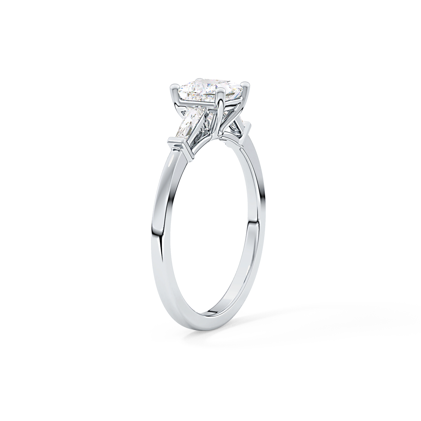 Princess Three Stone Lab Grown Diamond Engagement Ring