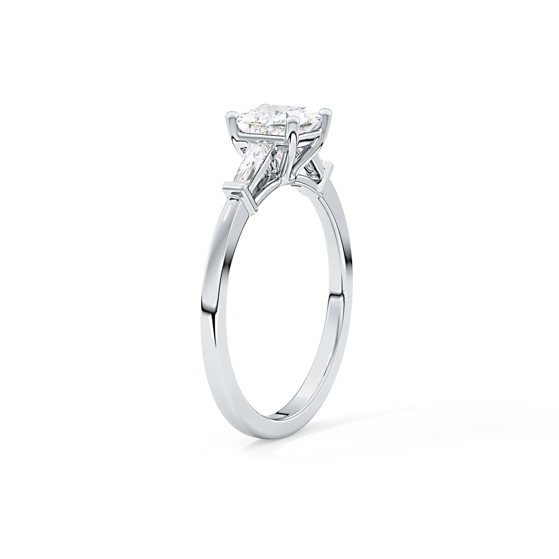 Princess Three Stone Lab Grown Diamond Engagement Ring