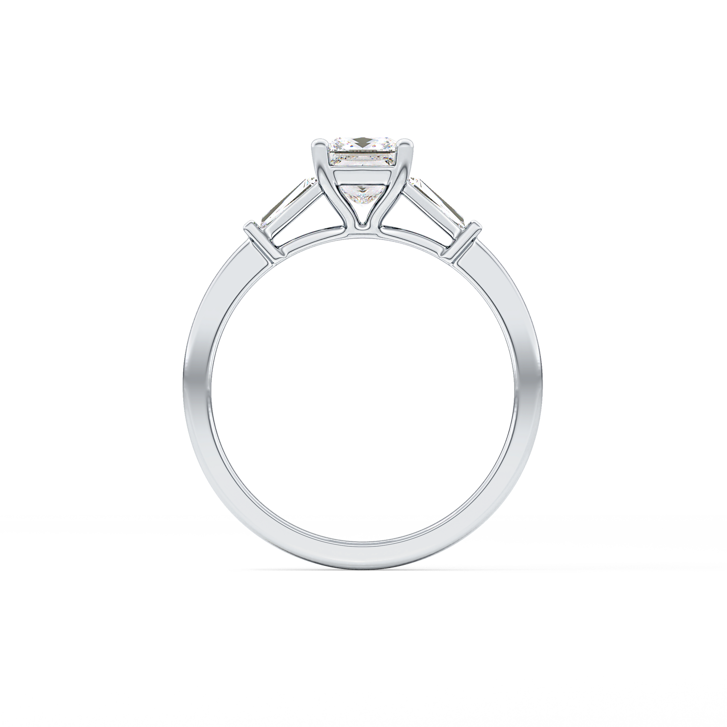 Princess Three Stone Lab Grown Diamond Engagement Ring