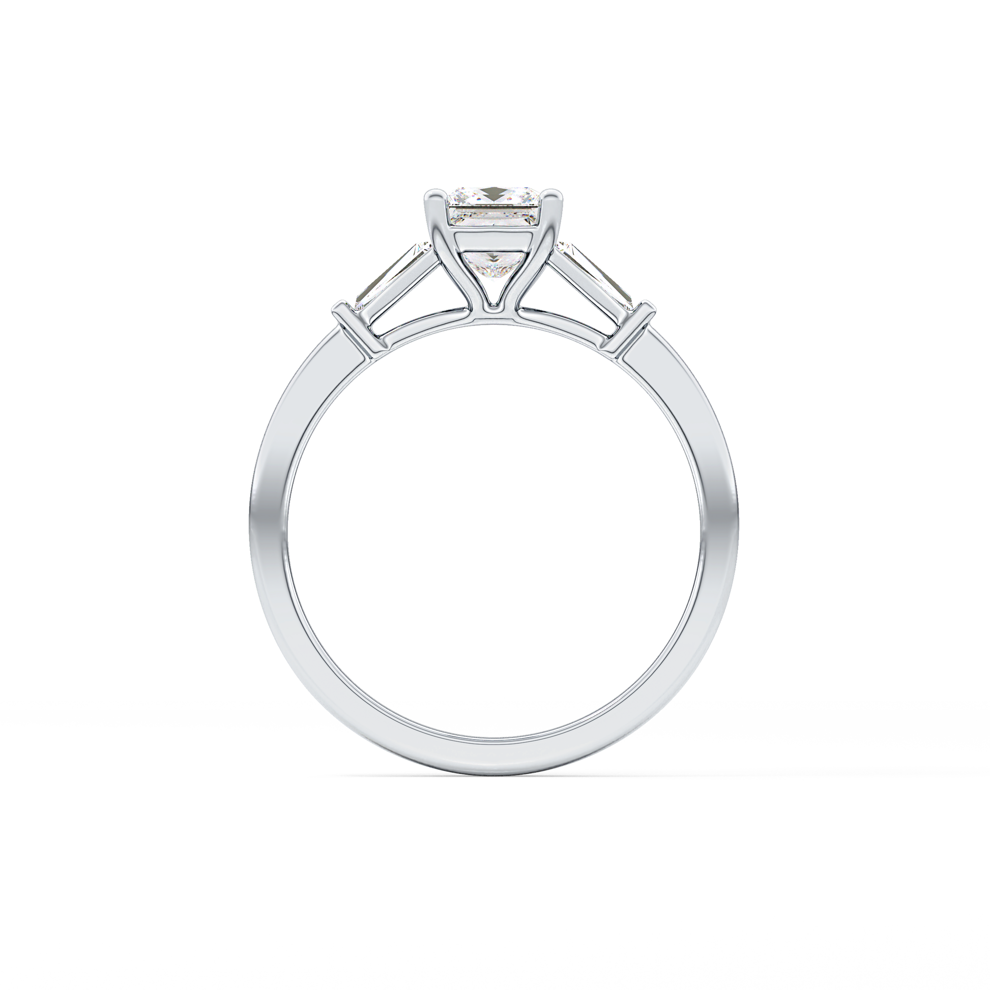 Princess Three Stone Lab Grown Diamond Engagement Ring