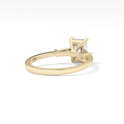 Radiant Three Stone Lab Grown Diamond Engagement Ring