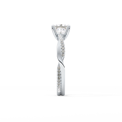 Princess Pave Lab Grown Diamond Engagement Ring