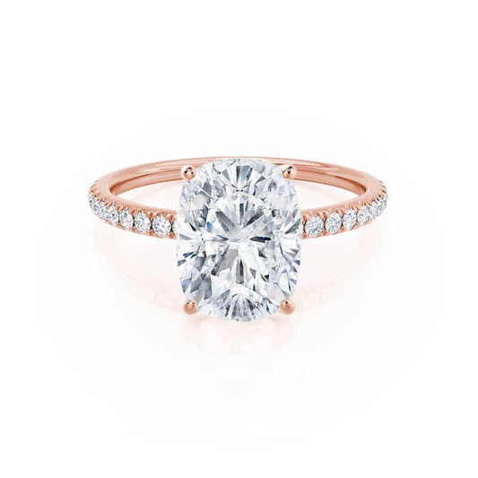 Oval Pave Lab Grown Diamond Engagement Ring