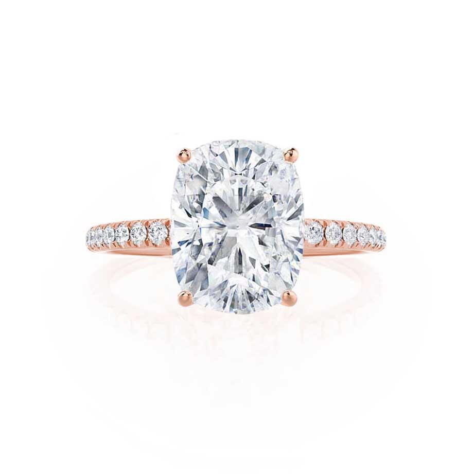 Oval Pave Lab Grown Diamond Engagement Ring