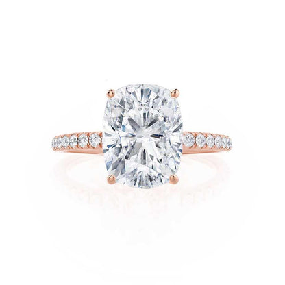 Oval Pave Lab Grown Diamond Engagement Ring
