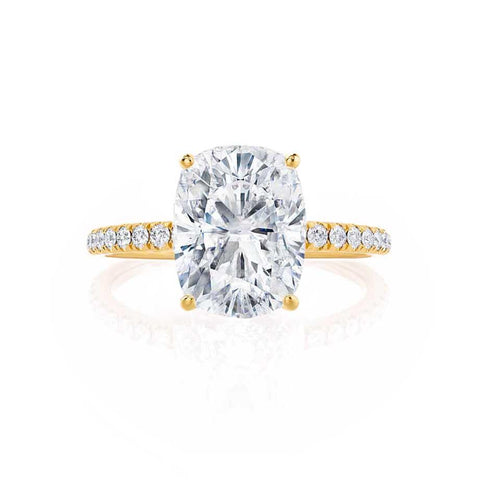 1.75 CT Elongated Cushion Shaped Moissanite Solitaire Style Engagement Ring 3