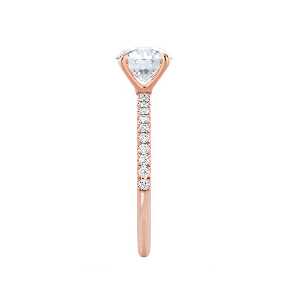 Oval Pave Lab Grown Diamond Engagement Ring