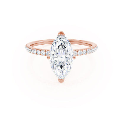 Marquise Pave Lab Grown Diamond Engagement Ring