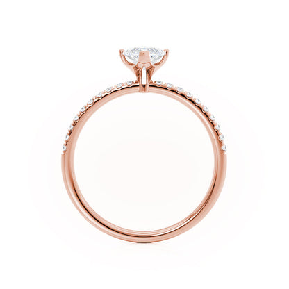 Marquise Pave Lab Grown Diamond Engagement Ring