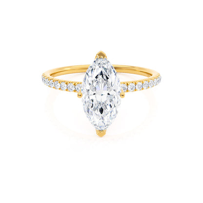 Marquise Pave Lab Grown Diamond Engagement Ring