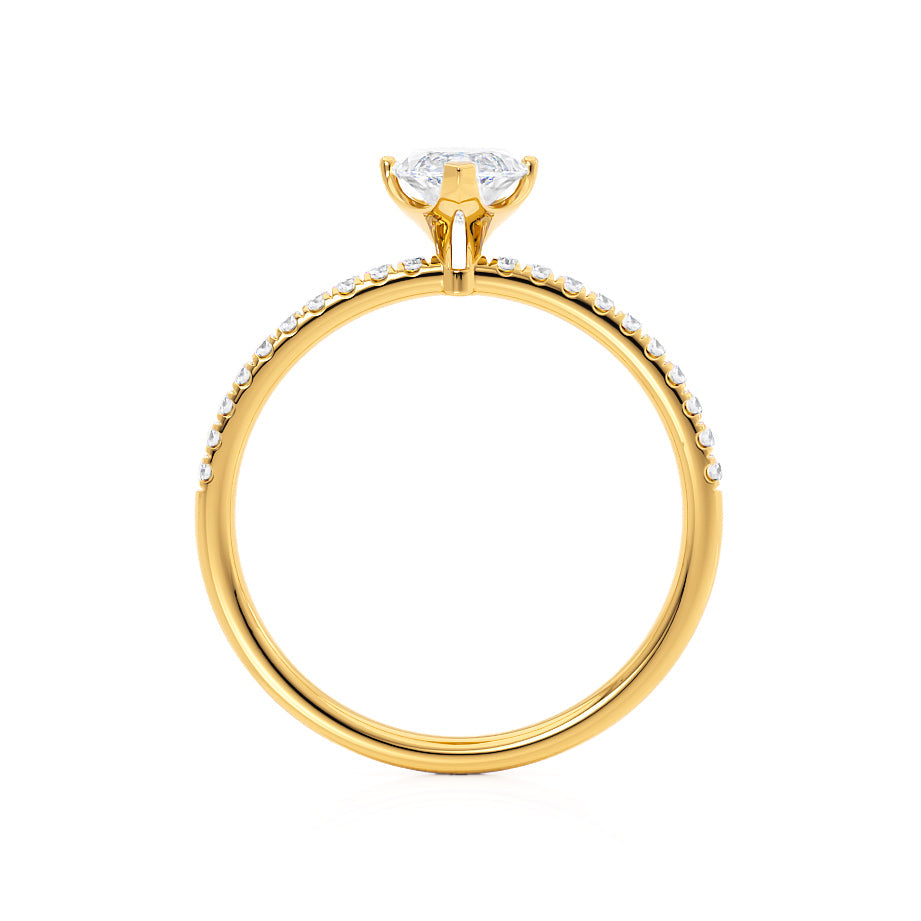 Marquise Pave Lab Grown Diamond Engagement Ring