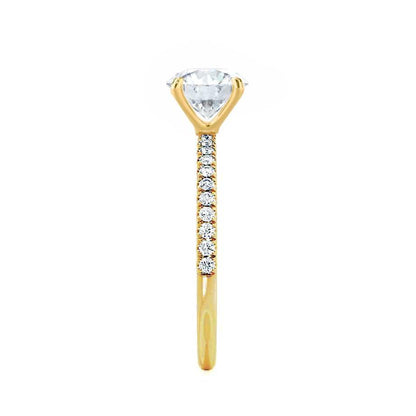 Oval Pave Lab Grown Diamond Engagement Ring