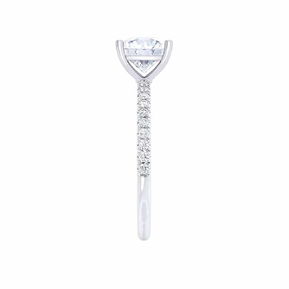 Princess Pave Lab Grown Diamond Engagement Ring