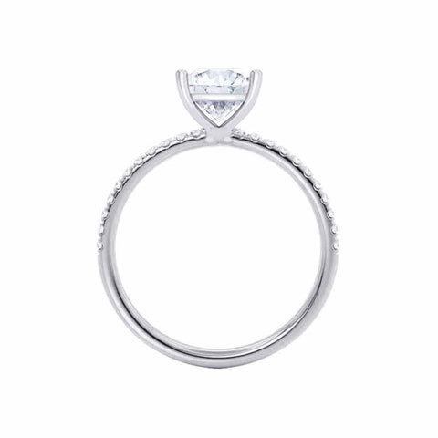 1.50 CT Princess Shaped Moissanite Solitaire Engagement Ring 3