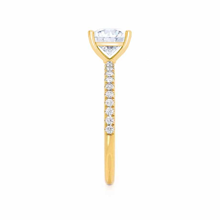 Princess Pave Lab Grown Diamond Engagement Ring