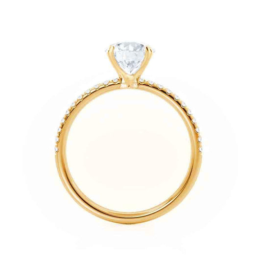 1.0 CT Round Shaped Moissanite Solitaire Engagement Ring 2