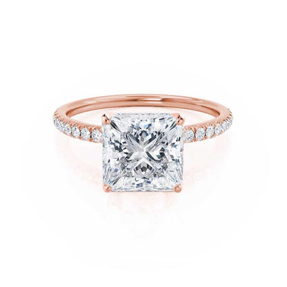 Princess Pave Lab Grown Diamond Engagement Ring
