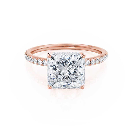 Princess Pave Lab Grown Diamond Engagement Ring