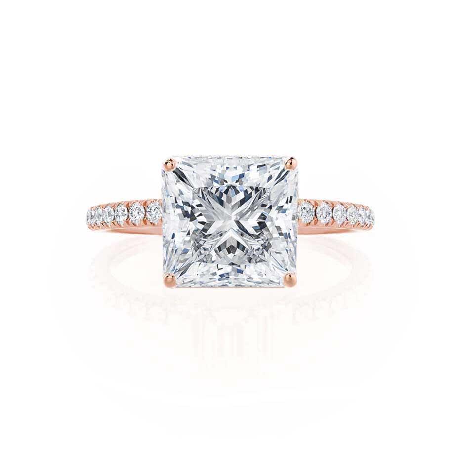 Princess Pave Lab Grown Diamond Engagement Ring