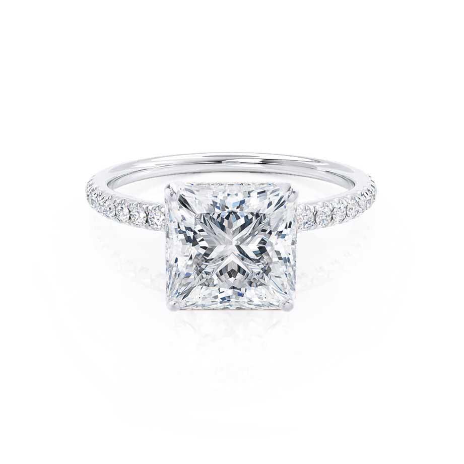 Princess Pave Lab Grown Diamond Engagement Ring