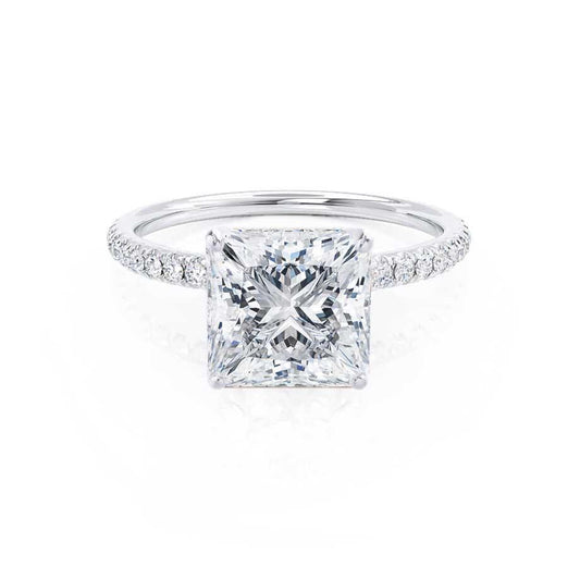 Princess Pave Lab Grown Diamond Engagement Ring